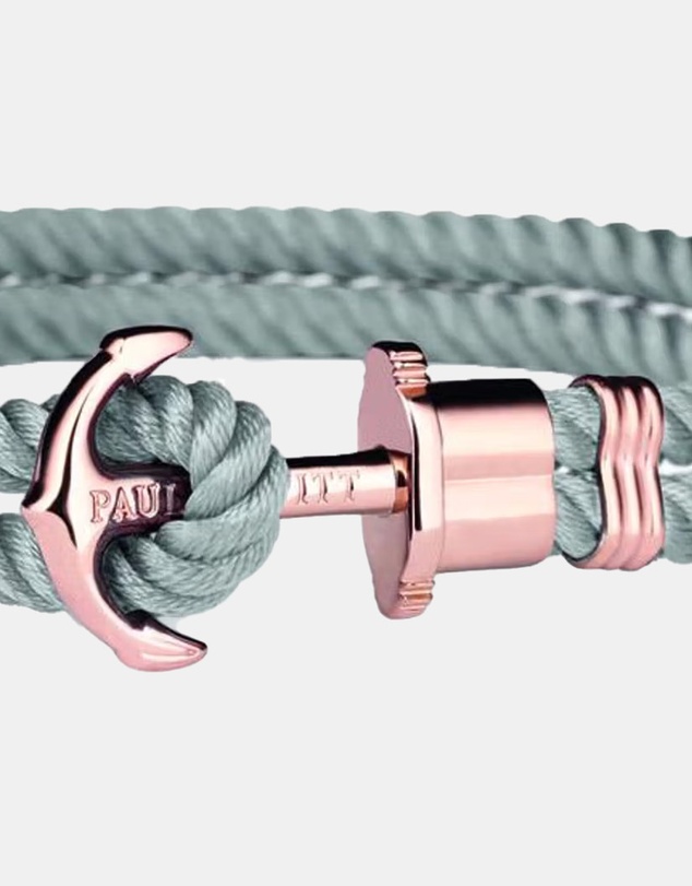 Paul Hewitt - Phrep Nylon Rose Gold Grey L Bracelet