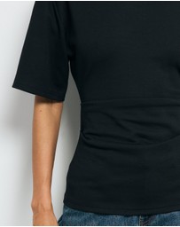 AERE - Mara Gathered Waist Top