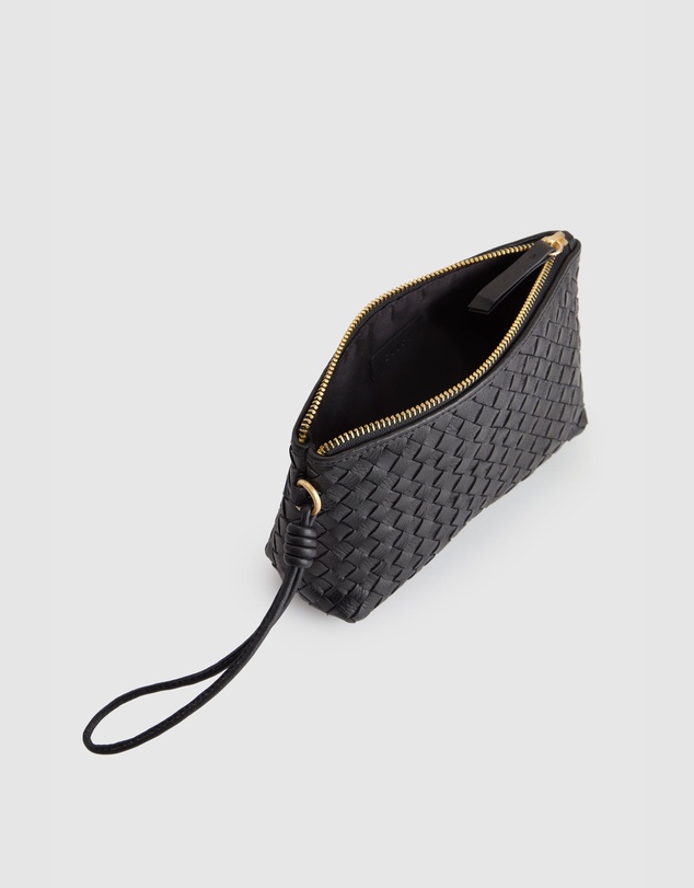 Evity - Ines Leather Weave Pouch