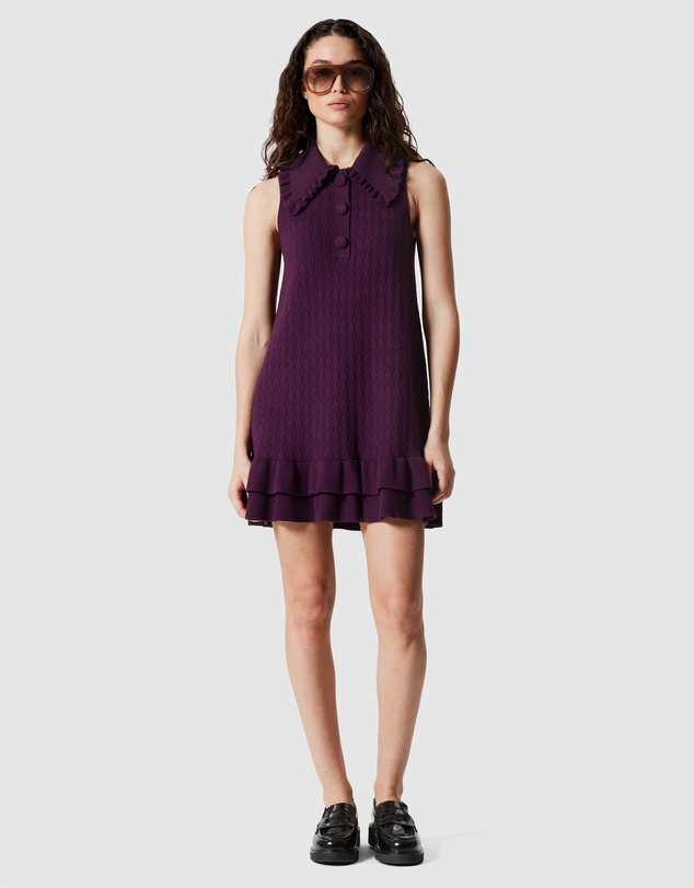 & Other Stories - Knitted Frill Mini Dress