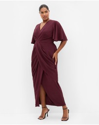 City Chic - Braelynn Drape Maxi Dress