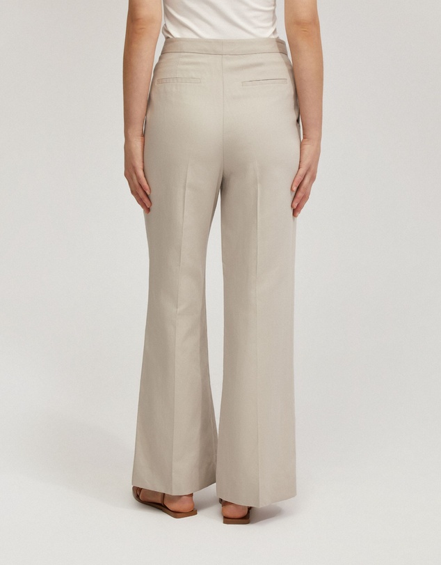 Oxford - Lauren Linen Blend Wide Leg Pants