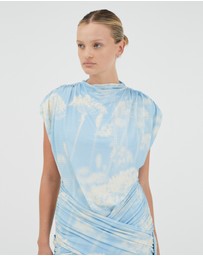Third Form - Aura Draped Mini Dress