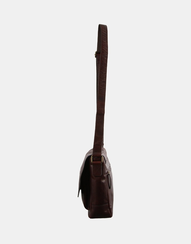 Pierre Cardin - Pierre Cardin Rustic Leather Computer/Messenger Bag