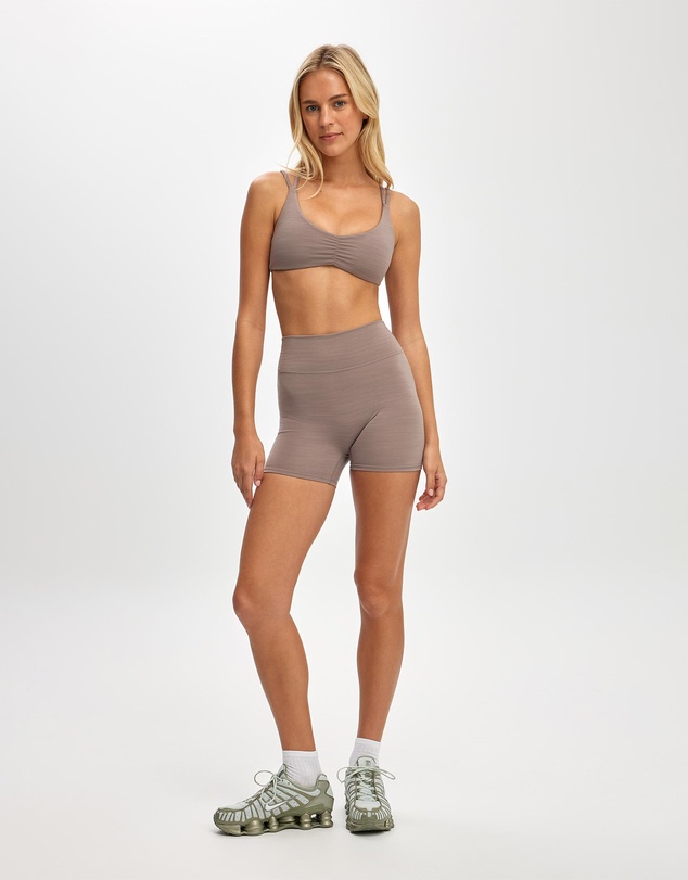 Cotton On Body Active - Ultra Soft Scrunch Front Strappy Crop
