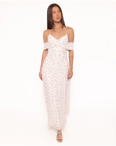 Petal & Pup - Mayven Maxi Dress - White Ditsy