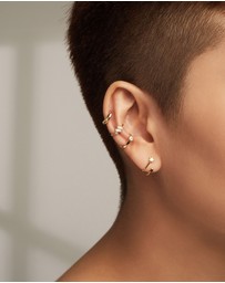 Wanderlust + Co - In The Stars Gold Huggie Earrings