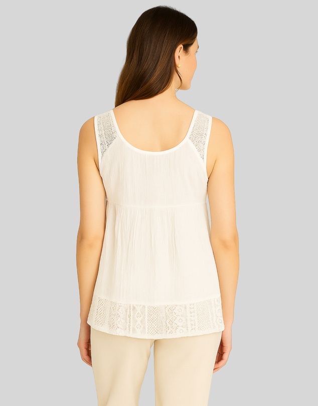 KAJA Clothing - Mariam Top Non-Sleeves White