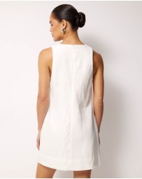 AERE - Mariella Linen Mini Dress