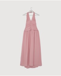 Revibe - Repaired CHANCERY Talara Halter Maxi Dress - AU 8