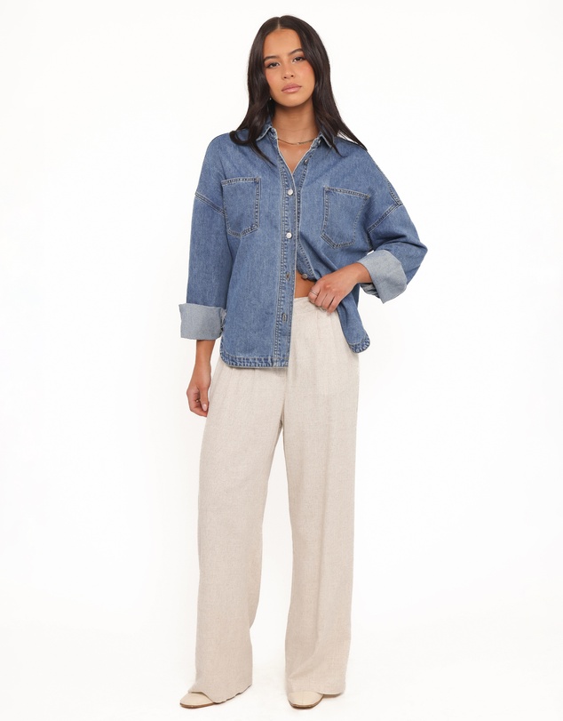 Petal & Pup - Cornelia Denim Shirt - Blue