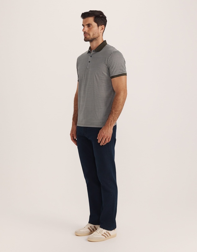 SABA - Bale Geo Print Cotton Polo