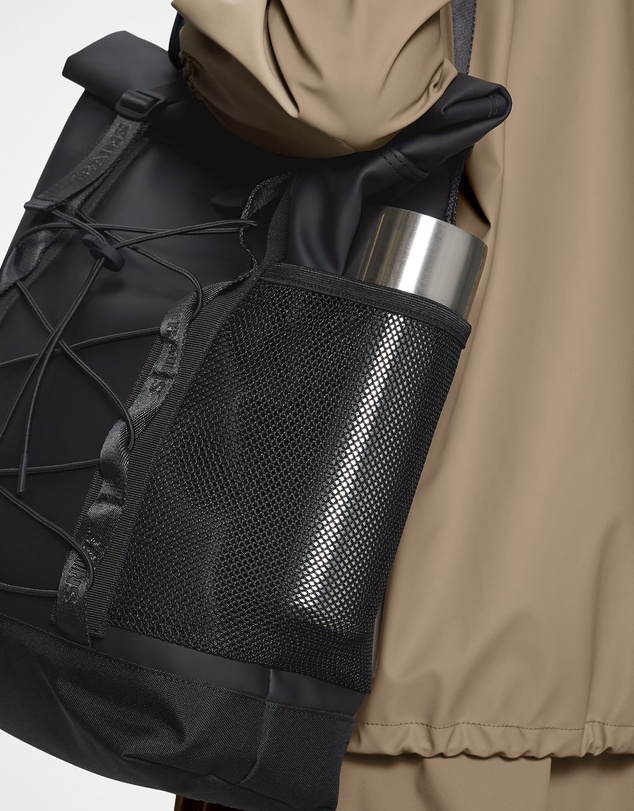 RAINS - Trail Rolltop Tote Bag Black