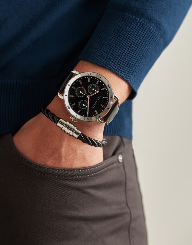 Ted Baker - Margarit 46mm Black Leather Watch