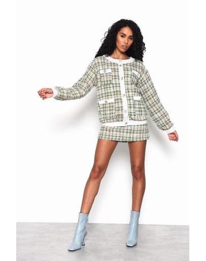 GREEN TWEED WHITE