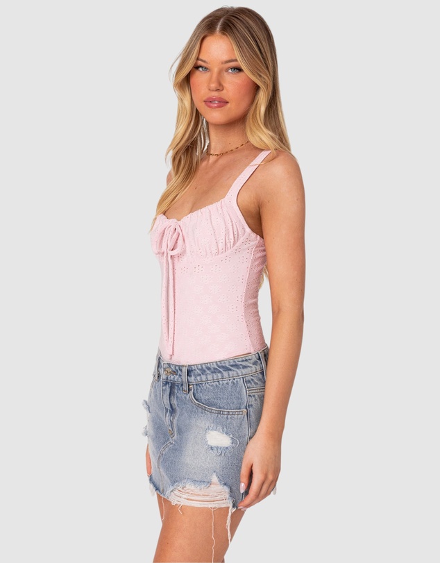 EDIKTED - Carol Eyelet Bodysuit