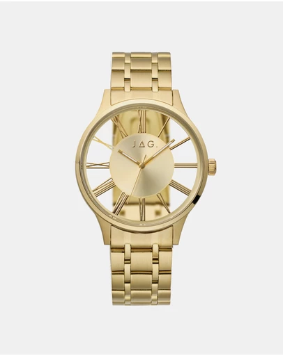 Jag - Gerroa Mens Gold Dial 43mm Gold Watch
