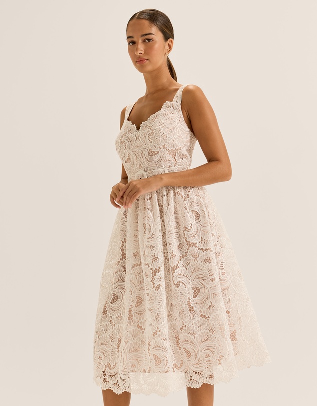 Review - Illusion Lace Midi Dress