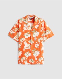 Tommy Hilfiger - Lightweight Regular Fit Floral Short Sleeve Shirt