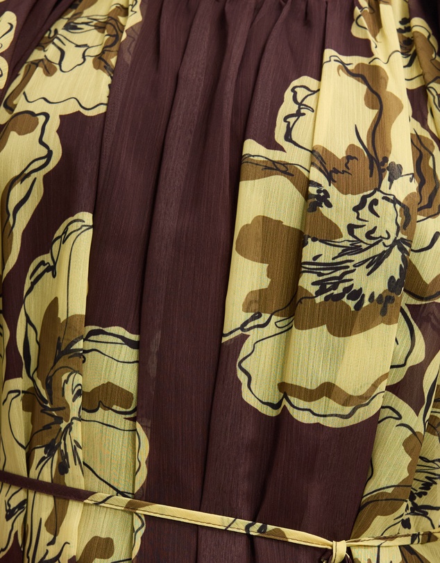 The Fated - Noa Puff Sleeve Midi Dress