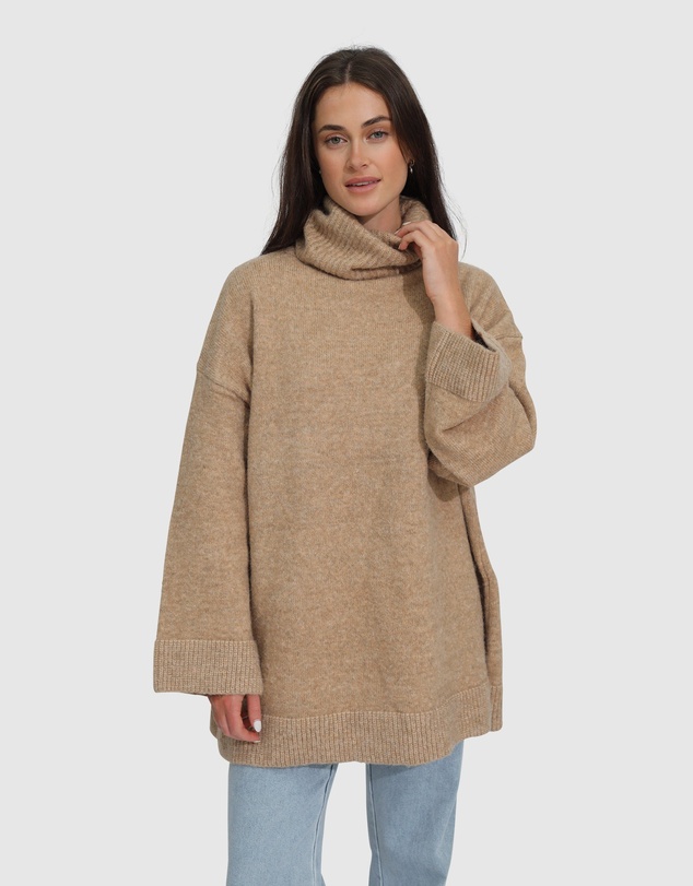 Belle & Bloom - Cuddle Me Oversized Tunic Sweater