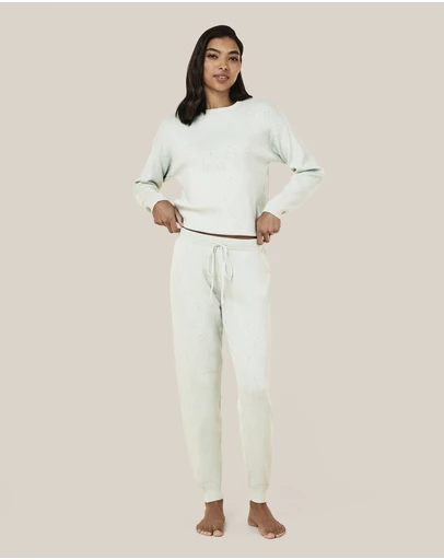 Papinelle - Cosy Pointelle Long Sleeve Top and Jogger