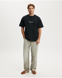 Cotton On - Box Fit Text T-Shirt
