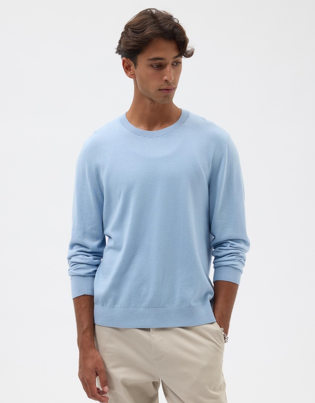 AERE - Lightweight Organic Cotton Crew Neck Knit Jumper