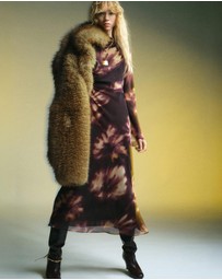 M.N.G - Tie-Dye Ruched Dress