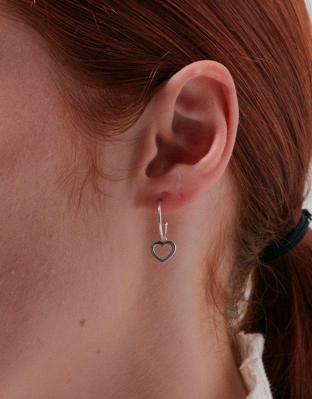 Karen Walker - Heart Hoop Earrings