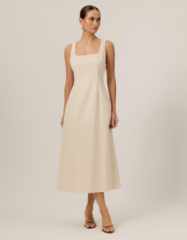 Tussah - Andy Square Neck Midi Dress
