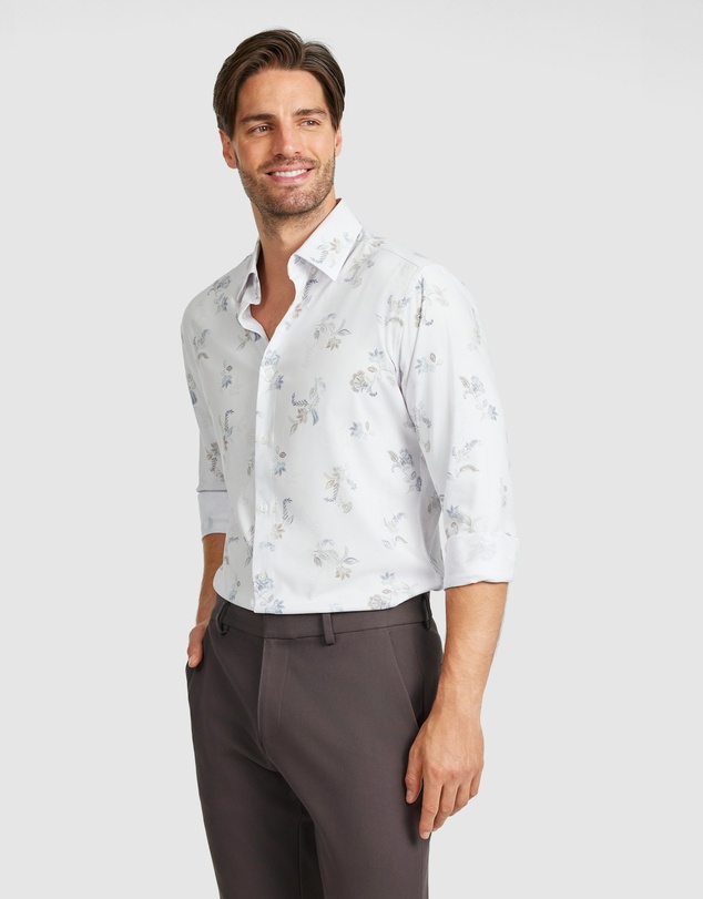 Tarocash - Sol Slim Bamboo Floral Shirt