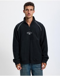 Thrills - Thrill Of Victory Raglan Quarter Zip Polar Fleece Sweat