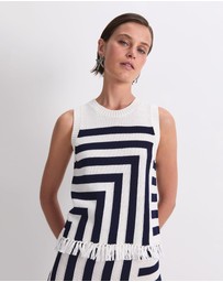 Sportscraft - Avoca Fringe Knit Top