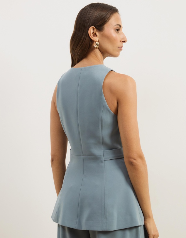 Atmos&Here - Isola Peplum Tailored Vest