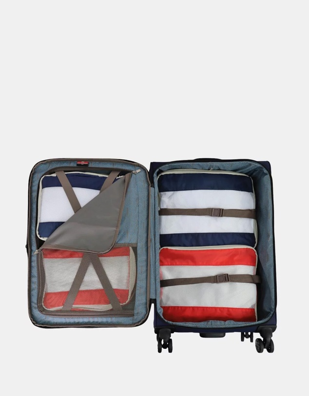 Pierre Cardin - Pierre Cardin 79cm Soft Water-Repellent Large Suitcase Spinner