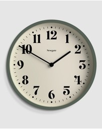 Newgate - Newgate Number Four Wall Clock Matte Asparagus Green