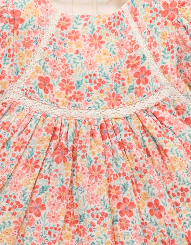 Purebaby - Floral Dress -Kids-Babies