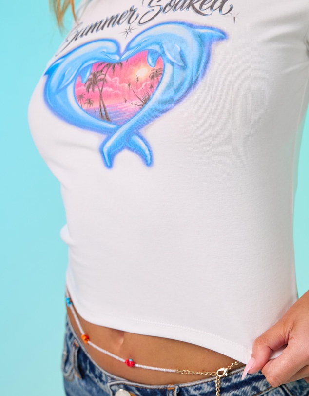 Dazie - Summer Soaked Graphic Baby Tee