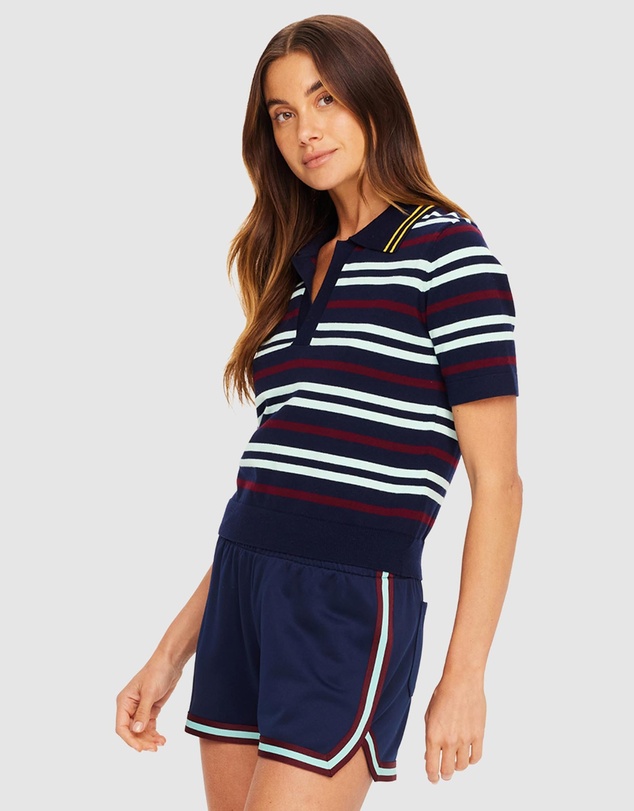 The Upside - Archie Collared Knit Polo