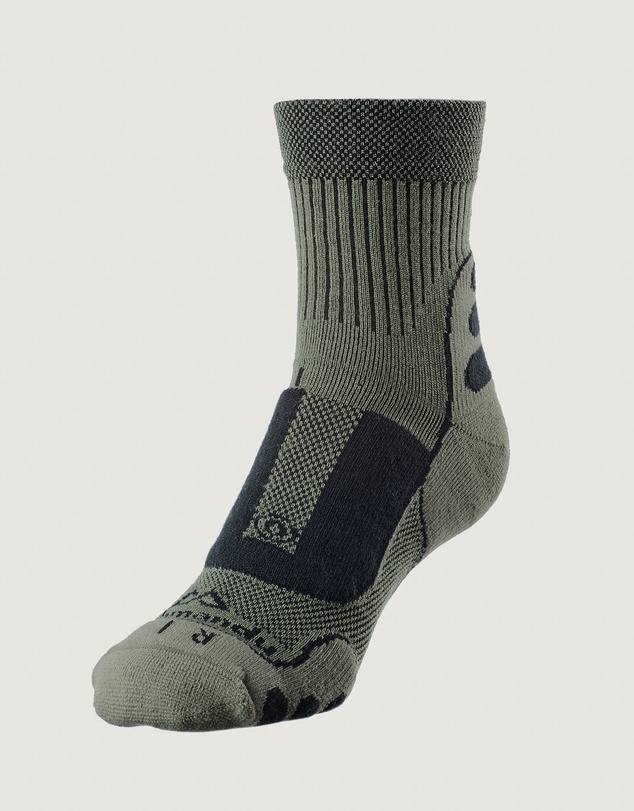 Kathmandu - NuYarn Ergonomic Quarter Crew Hiking Socks