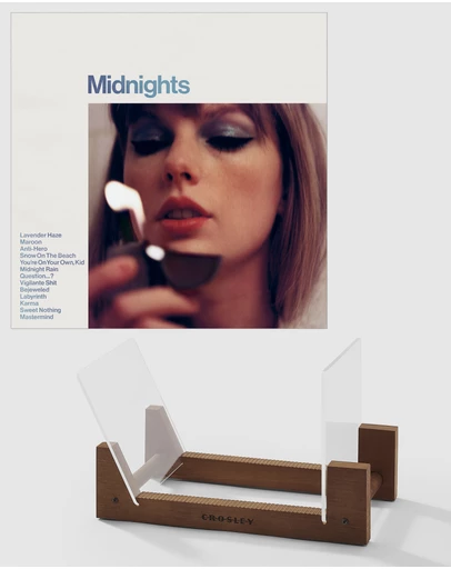 Universal Music - Taylor Swift Midnights Vinyl Album & Crosley Record Storage Display Stand