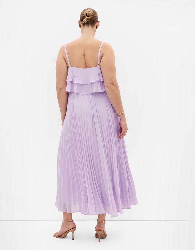 City Chic - Aida Ruffle Pleat Maxi Dress