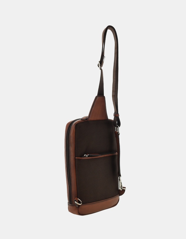 Pierre Cardin - Pierre Cardin Men's Genuine Leather Sling Bag