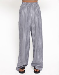 Petal & Pup - Melanie Pant Set - Charcoal Stripe