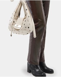 Laagam - Vixen Ecru Studs Bag