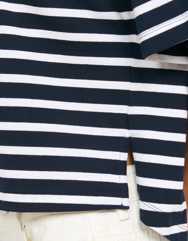AERE - Layla Stripe Boxy Tee