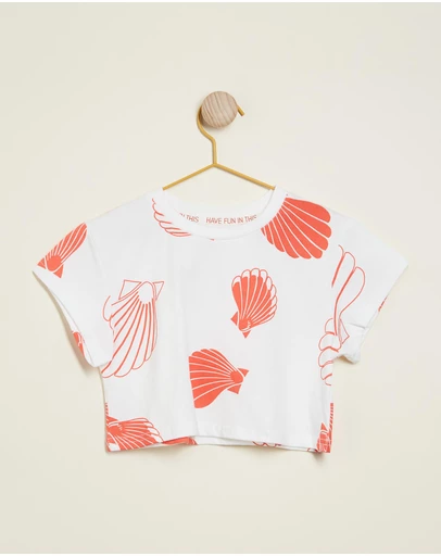 PLAY etc - Clam Crop Tee - Kids-Teens
