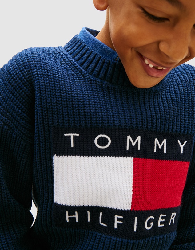 Tommy Hilfiger - Heritage Flag Chunky Knit Jumper - Kids