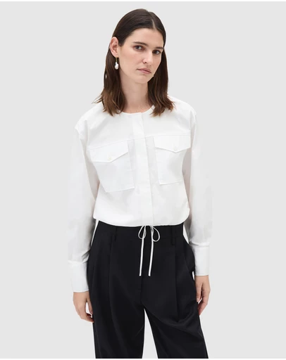 Oroton - Pocket Detail Bomber Shirt